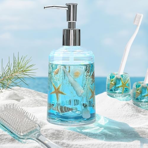 FONMY Acrylic Soap Dispenser, Blue