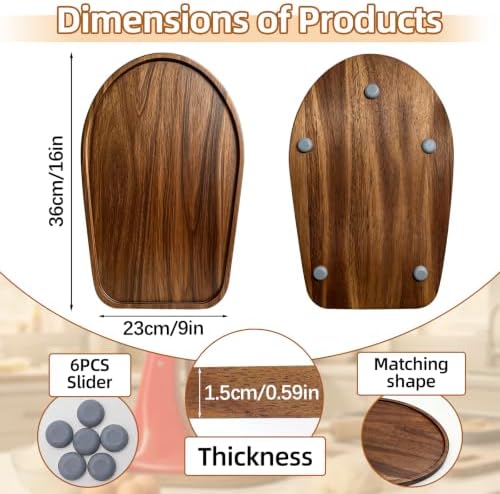 Acacia Wood Mixer Slider Mat for KitchenAid 4.5-5 Qt