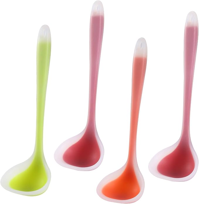 Silicone Small Silicone Ladles, Mini Gravy Ladles, Heat-resistant Sauce ladles by YokuMade