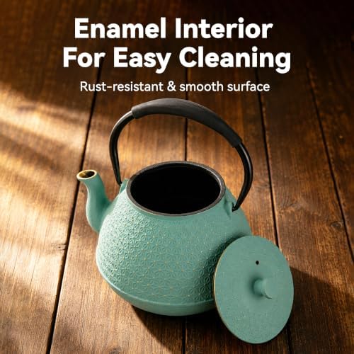 Cast Iron Teapot with Infuser, 42 oz