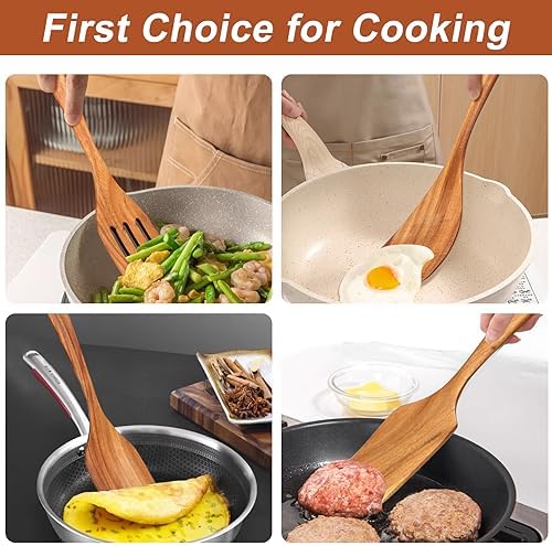 9-Piece Wooden Kitchen Utensil Set with Holder