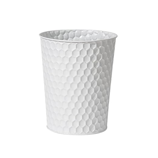 Venalys Small Metal Trash Can Wastebasket, Decorative Honeycomb Garbage Can by Venalys