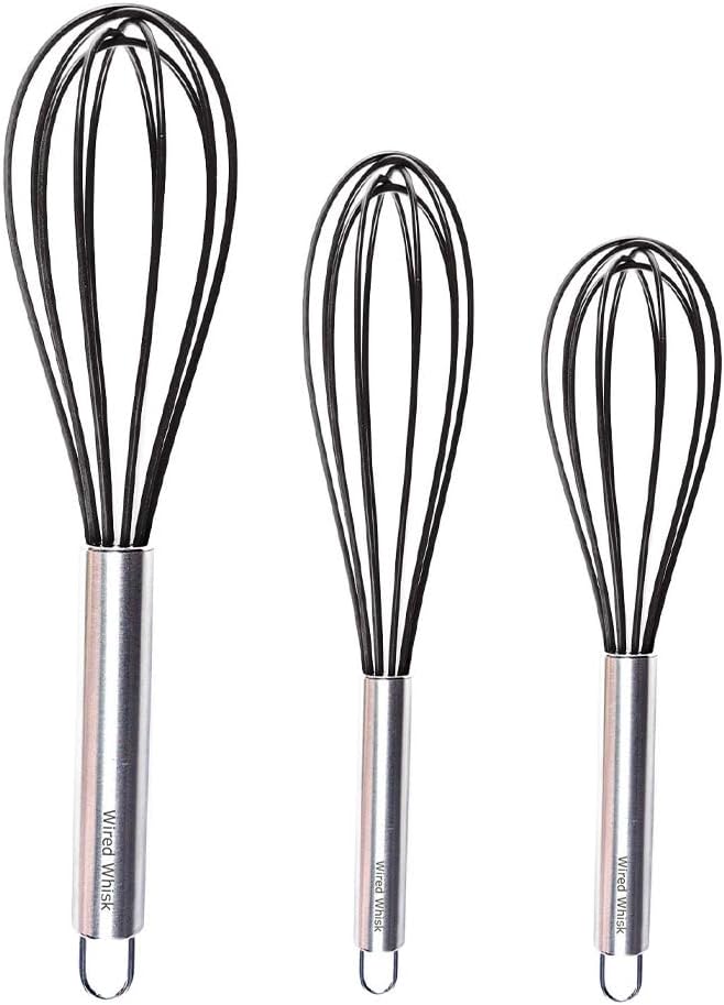 Silicone Whisk Set of 3 by Wired+Whisk