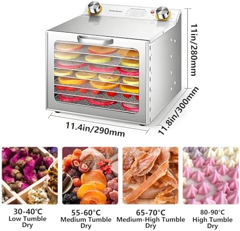 Fruit Freeze Dryer Machine, Stainless Steel, 8-Layer