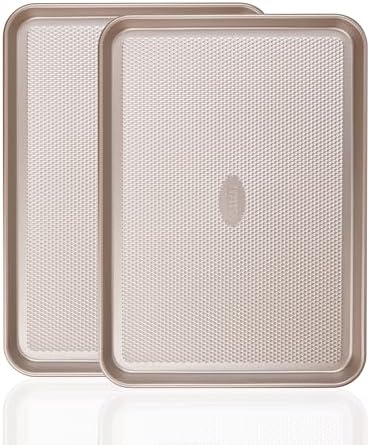 Baker's Secret Baking Sheet Pan Set, 2x Cookie Sheets for Oven