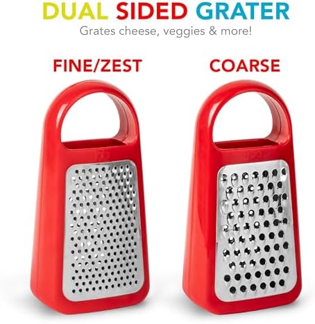 Joie Tower Grater, Double Sided, Stainless Steel, Dishwasher Safe, BPA