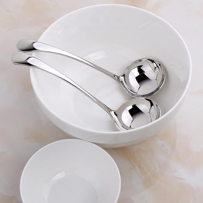 Small ladle, Gravy Ladle, Soup Sauce 18/10 Stainless Steel 7.9‘’ Ladle. - Image 7