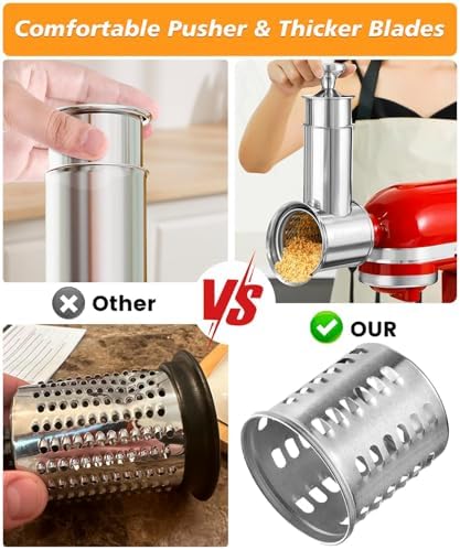 FavroKit Cheese Grater Attachment for KitchenAid Mixers
