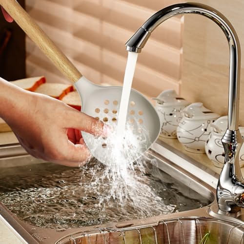 oannao Silicone Cooking Utensil Set, Khaki