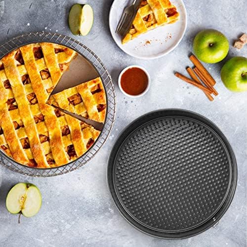 Topyond 3Pcs Cake Pan Set Non Stick Round Springform Baking Tools