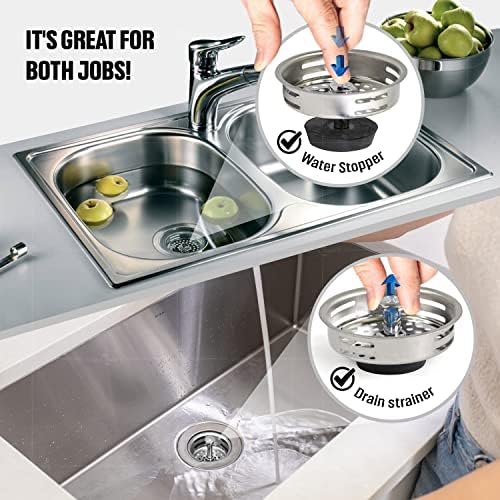 HIGHCRAFT 9843-2 Sink Strainer Basket, 3-1/2 Inch, Pack of 2