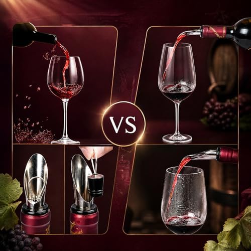 Wine Bottle Opener Set, 9-Pieces Stainless Steel Manual Corkscrew Kit