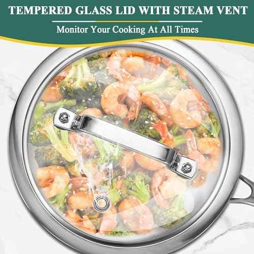 DELARLO Tri-Ply Stainless Steel Saucepan 1QT 2QT 3.5QT Kitchen Pot Set