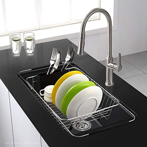SANNO Expandable Stainless Steel Dish Drying Rack