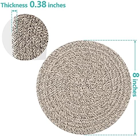 Trivets for Hot Dishes, Pots and Pans, 8 Inches Hot Pads 5 Pcs, Pot
