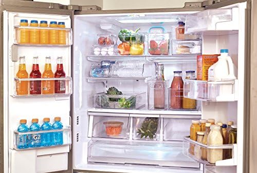 iDesign Clear Plastic Egg Holder for Fridge, 21 Egg