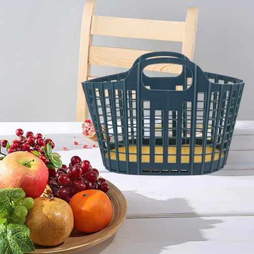 Hemoton Portable Kitchen Fruit Basket 12.20X8.07 Inch Lightweight