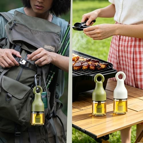 MMJ 2-in-1 Oil Brush Bottle, White+Green