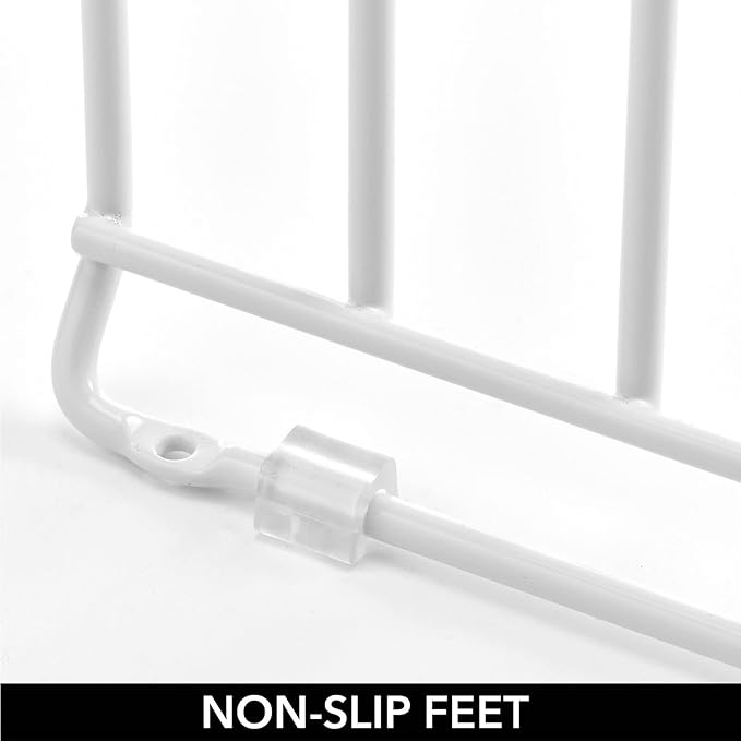 mDesign X-Large Steel Storage Tray Organizer Rack - Image 5