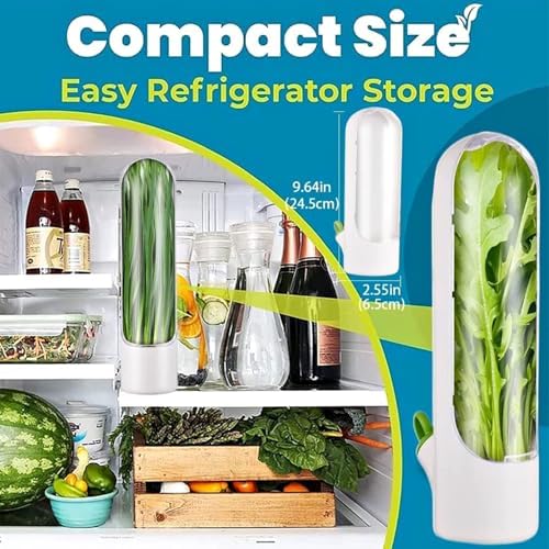 2 Pack Fresh Herb Keepers for Refrigerator