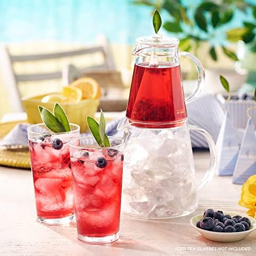 Tea Forte Tea Over Ice Steeping Pitcher Set, 2 Piece
