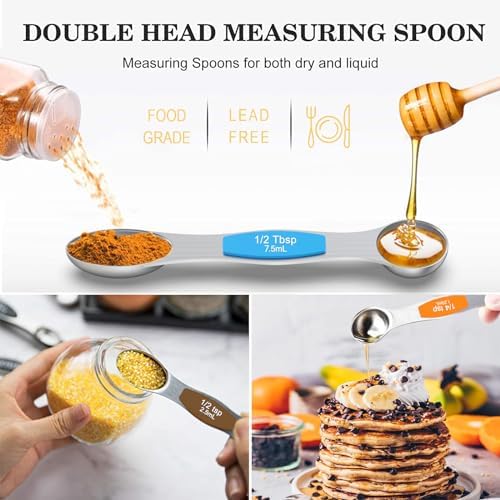 Wildone Measuring Cups and Magnetic Measuring Spoons Set, 21Pcs