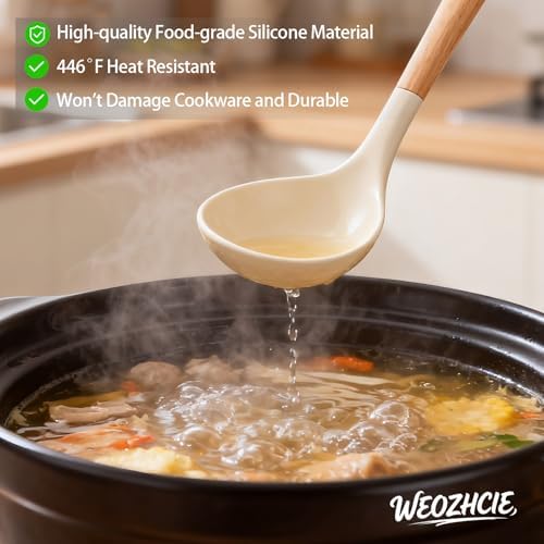 Silicone Cooking Utensil Set, 12-Piece, Khaki