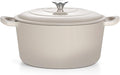 TeamFar Enameled Cast Iron Dutch Oven, 7qt Dutch Oven Pot Nonstick Cookware by TeamFar