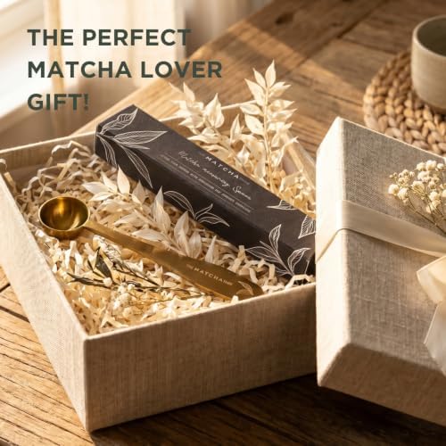 Golden Stainless Steel Matcha Measuring Spoon 1 Gram (1/2 Teaspoon)