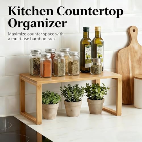 Kitchen Cabinet Organizer Riser, Versatile Pantry Organizers and Storage