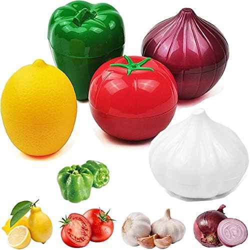 Vegetable and Fruit Storage Containers, 5 Pcs, BPA Free