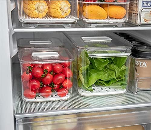 Slideep Produce Saver Containers with Lids, 3 Pack