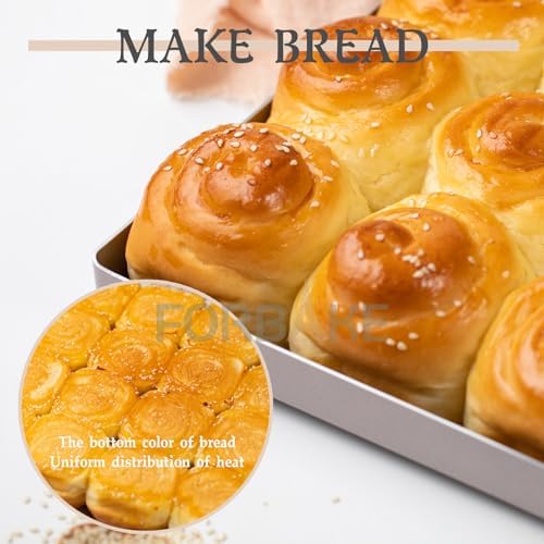 11-Inch Square Baking Pan, Nonstick Aluminum Alloy Pan, 1-Inch Deep