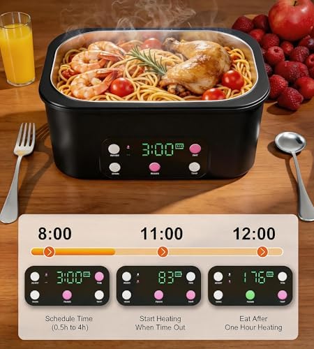 Gorgeous Cordless Electric Lunch Box, 6.7 Cups, 15600mAh