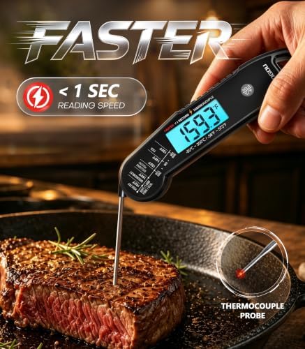 Atogou Digital Meat Thermometer, <1 Sec Instant Read