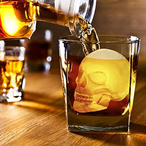 Extra Large 3D Skull Ice Cube Mold Silicone Ice Molds for Whiskey Ice