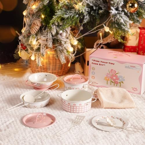 ROBUD Play Pots and Pans Sets for Kids Kitchen, Play Kitchen