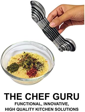 The Chef Guru 1/8, 1/4, 1/2 tsp, 1 tsp, 1/2, 1 Tbls, 18/10 (304)