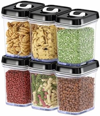 DWËLLZA KITCHEN Airtight Food Storage Containers with Lids – 6 Piece