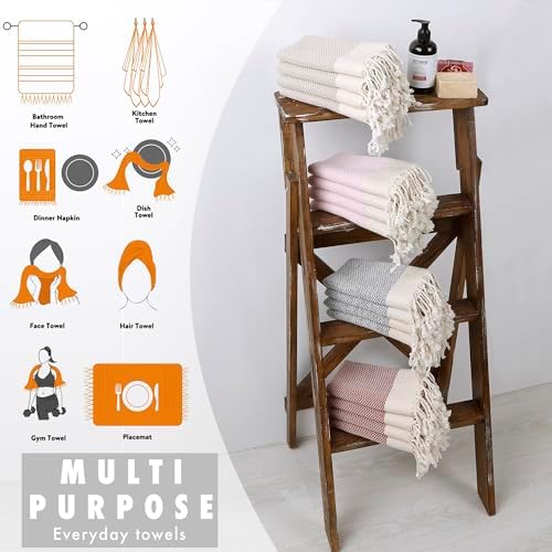 Evelynen Turkish Hand Towels for Bathroom & Kitchen Towels Decorative
