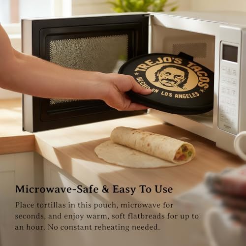 Trejo's Tacos Tortilla Warmer Pouch - Microwaveable Insulated Holder