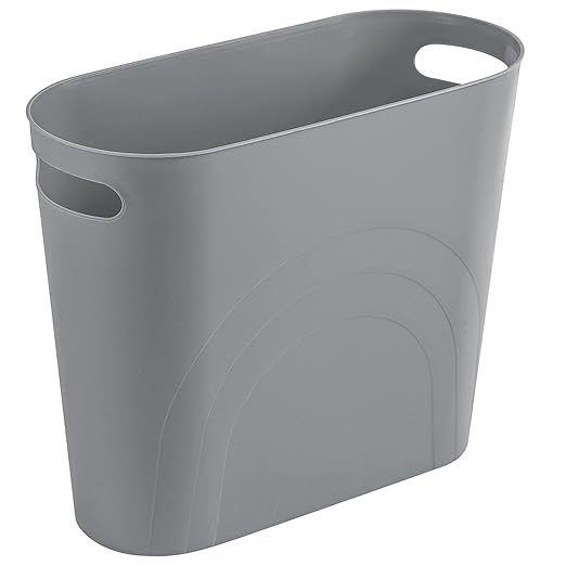 rejomiik Small Trash Can, 3.5 Gallon Slim Garbage Can Plastic Waste Basket by rejomiik