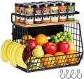 Magnetic Shelf for Refrigerator, Black, Large Produce Bin