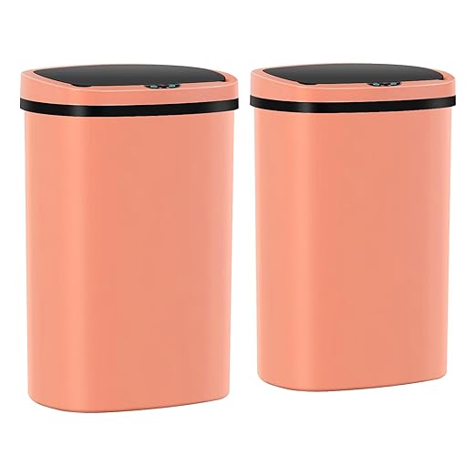 13 Gallon Trash Can, 50Liter Plastic High-Capacity Automatic Kitchen Trash Can by Home