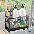 Sinnsally 2-Tier Kitchen Sponge Holder, Black
