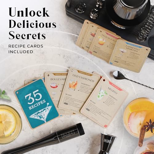 BARE BARREL® Mixology Bartender Kit Bar Set | 14-Piece Cocktail Shaker