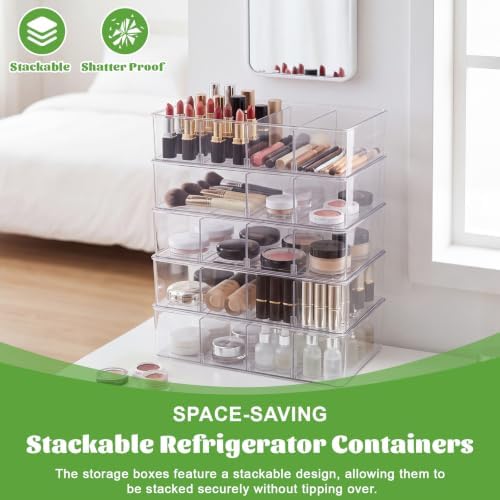Mifoci 8 Pcs Snack Pantry Organizer Storage for Shelf, Large, Divider