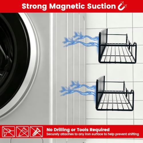 5-Pack Magnetic Shelves for Washing Machine and Fridge