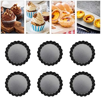 4 Inches Mini Tart Pan, Egg Tart Mold Set of 6, Mini Pie Tin Mini