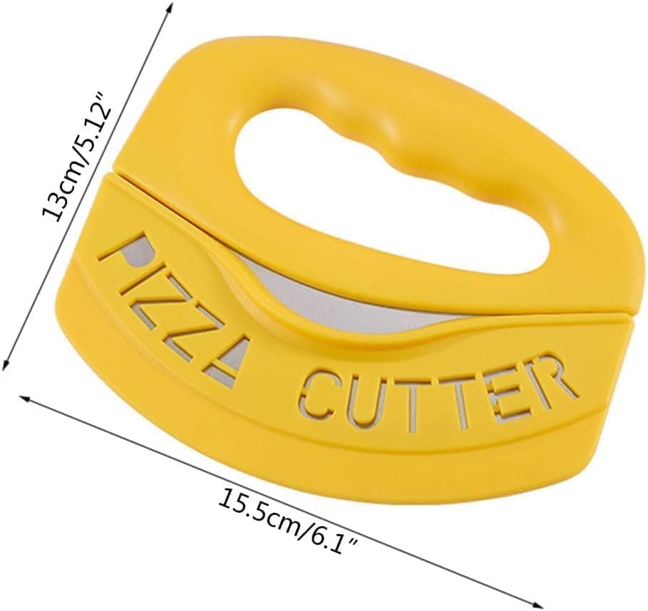 Mezzaluna Mincing Chopper Easy Grip Pizza Cutter and Salad Chopper